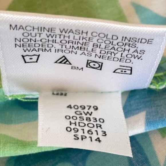 HANNA ANDERSSON Pillowcase Dress Blue Green Floral Print 130 - Picture 10 of 13